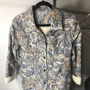Paisley never out of style Jean jacket!